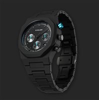 Armbanduhr D1 Milano Herr Charcoal Black Polychrono 40.5mm in Polycarbonat D1-PHBJ07 - D1-PHBJ07